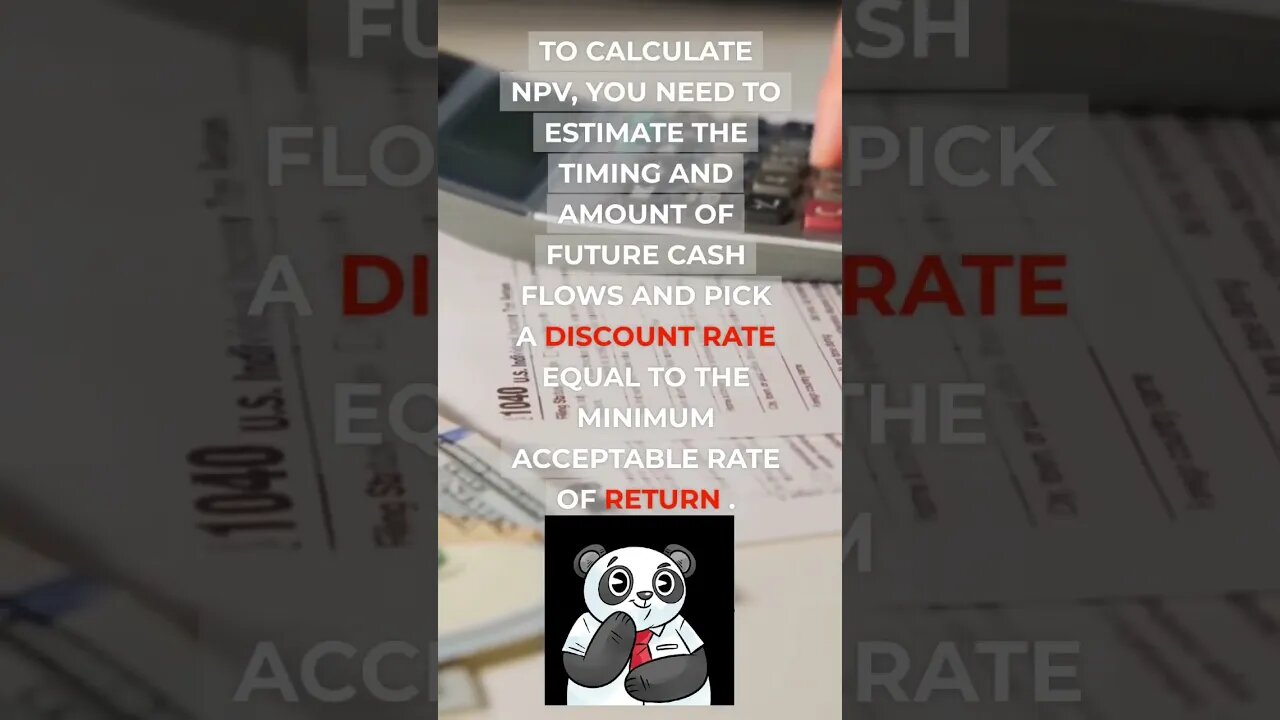 Financial dictionary : Net Present Value #NPV #investing #personalfinance #investingbasics