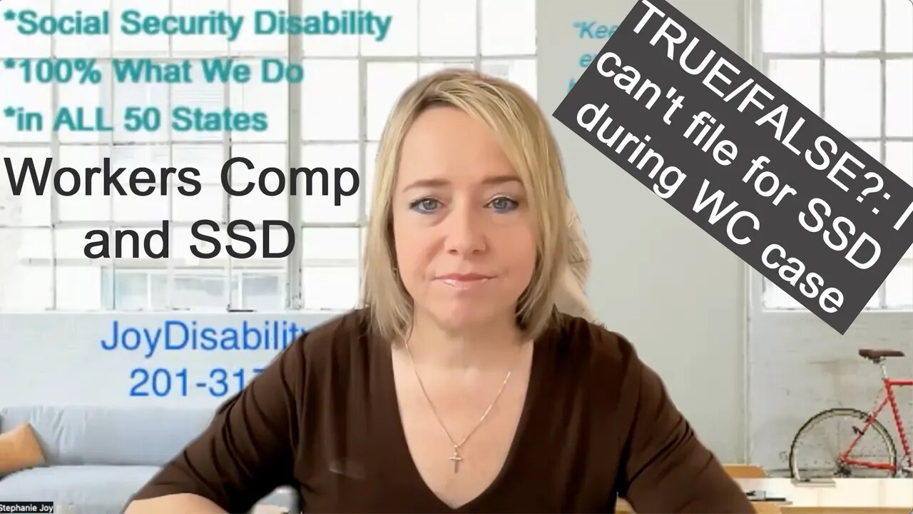 Can I file for SSD while I am claiming Workers? Compensation!