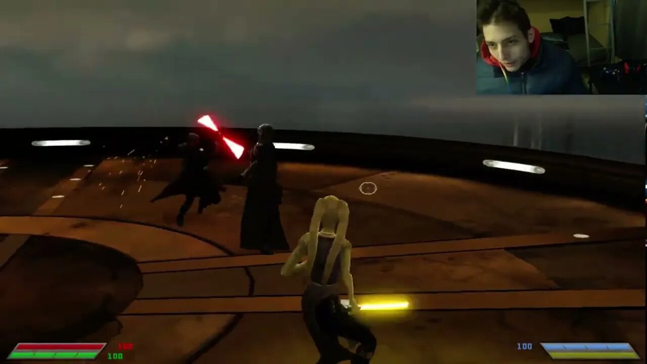 The Mandalorian VS Second Sister In A Battle With Commentary In Star Wars Jedi Knight Jedi Academy