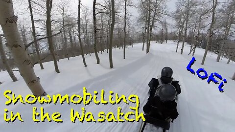 44 Minutes of Snowmobiling in the Wasatch - LoFi Study Music