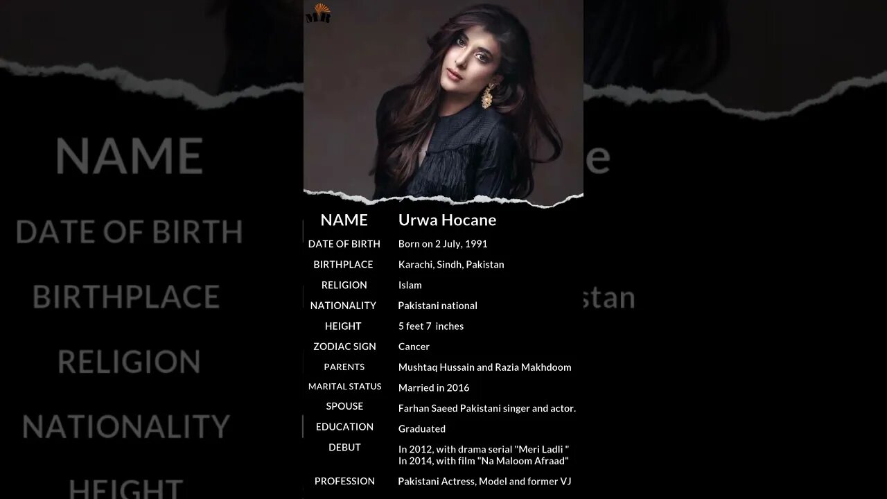 Urwa Hocane 💓 | Urwa Hocane mini biography 🔥😍 #viral #shorts #biography