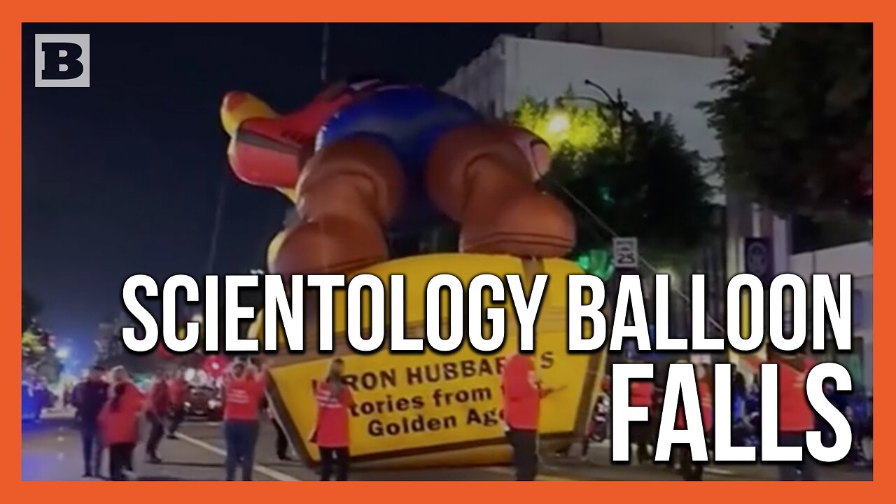 Scientology Balloon Falls Down at Hollywood Christmas Parade