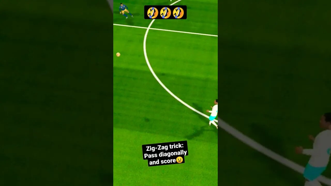 DLS 23🔥🔥ZIG ZAG TRICK TO SCORE GOALS 🔥 #dls23 #messi #ronaldo #haaland #fifa23