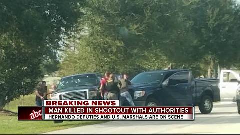 Man killed in shootout with authorities