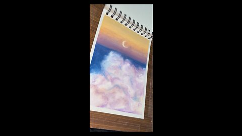 Clouds Painting Soft pastel