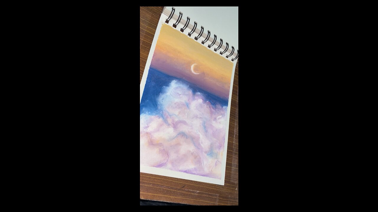 Clouds Painting Soft pastel