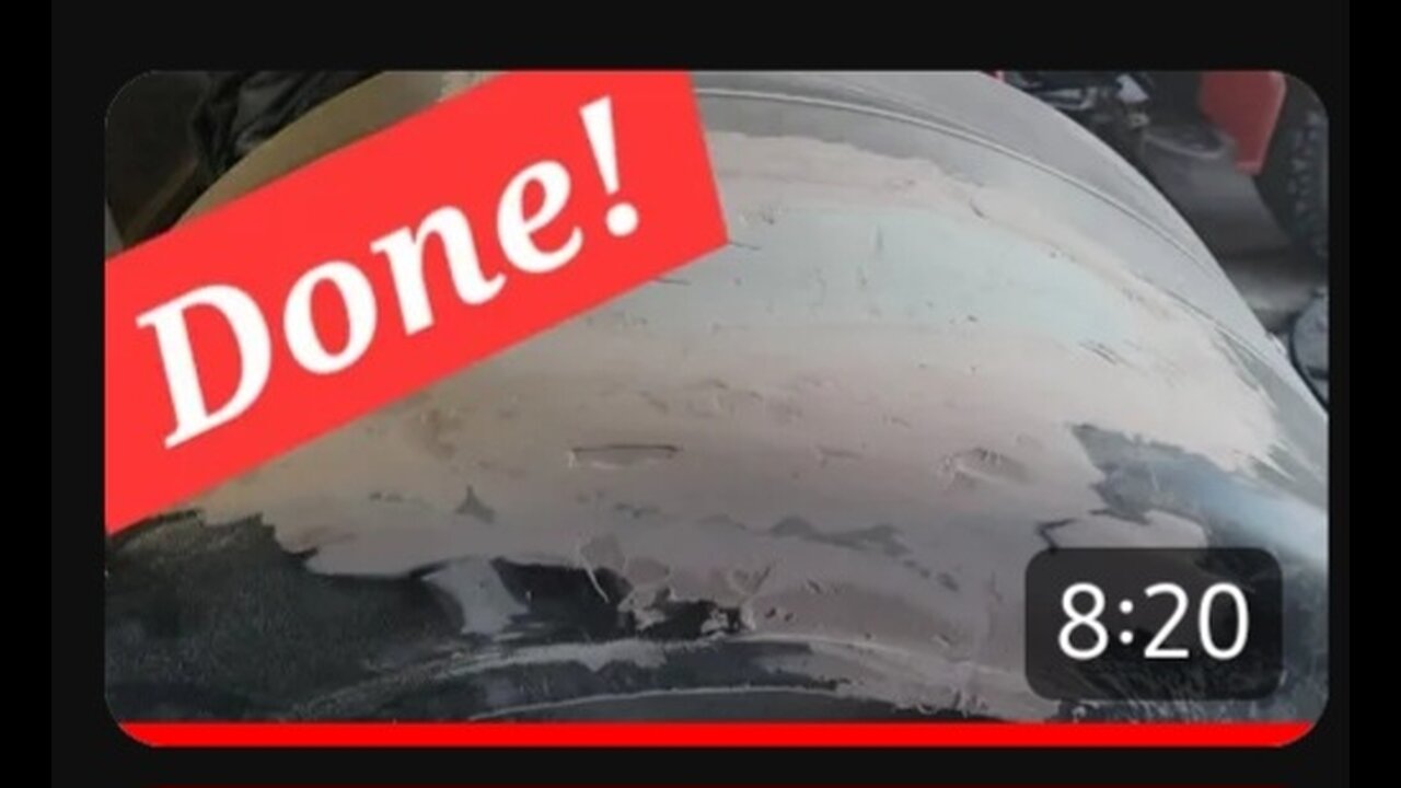 FIBERGLASS FENDER REPAIR is COMPLETE