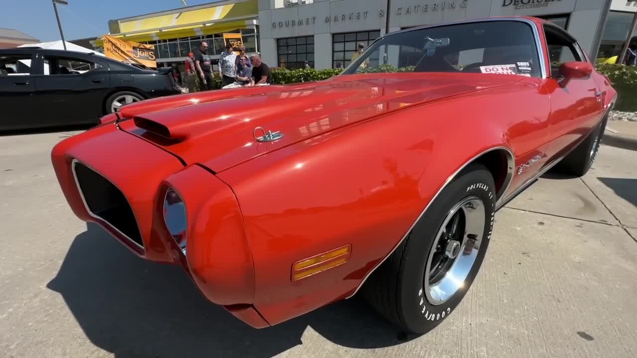 Local man showcases restored 1972 Pontiac Firebird at the Woodward Dream Cruise