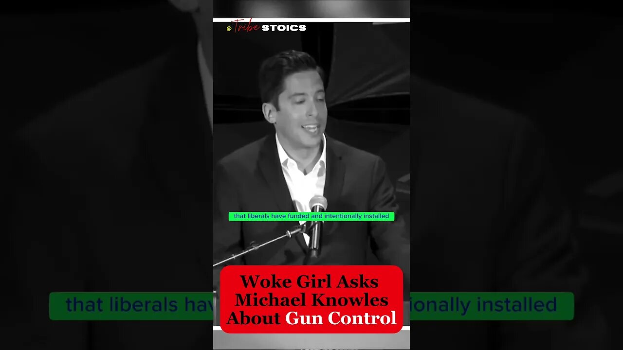 Woke Girl Asks @MichaelKnowles About Gun Control: Feelings Were Hurt #truth @YAFTV