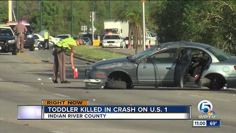 Toddler killed in Indian River County crash on U.S. 1