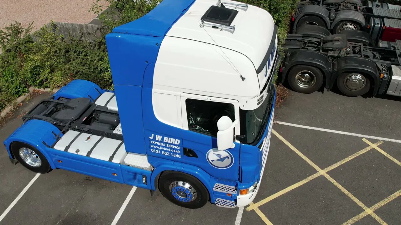 J W Birds Immaculate Restored Topline #scania - Welsh Drones Productions