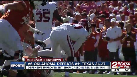 #6 Oklahoma Beats #11 Texas 34-27 in Red River Showdown