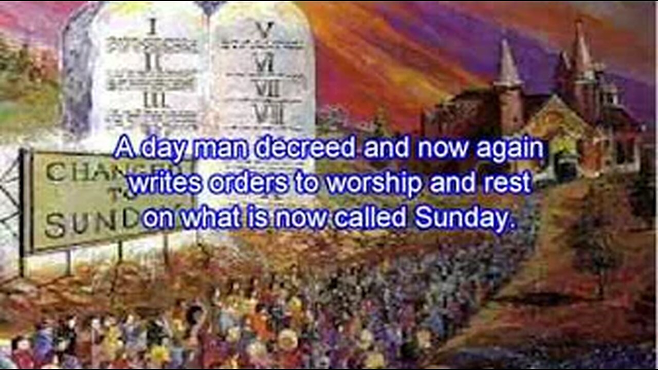 Amightywind Prophecy 26 - Hear ME, Fear ME, Believe ME! The True Shabbath! YAH'S Provision! A coming antichrist Mandatory Sunday Worship, Mark 666! (mirrored)