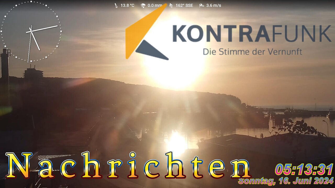 Kontrafunk Nachrichten 16.06 2024 - 05:00 Uhr #glaubewenig, #hinterfragealles, #denkeselbst