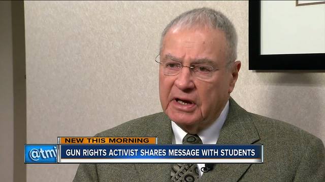 Local pro-gun activist speaks out on student walkout