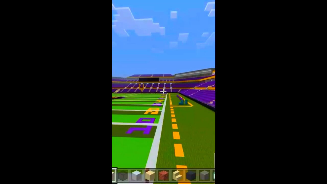 HAND BUILT MINECRAFT STADIUM