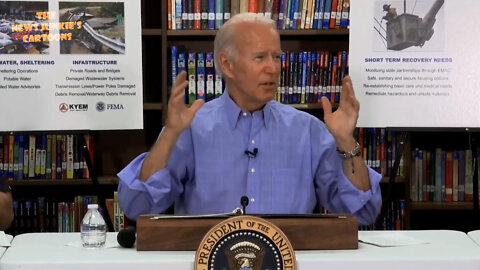 Biden: "More forest burnt down in the West, and the entire state of NJ and NY all the way down."