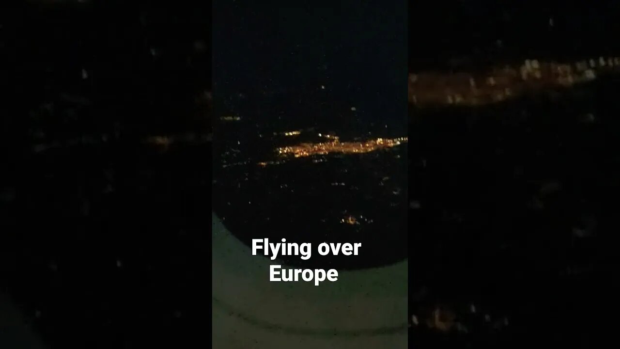 flying over Europe #shorts #short #travel #traveling #europe #flying #views #omg #high #light #night