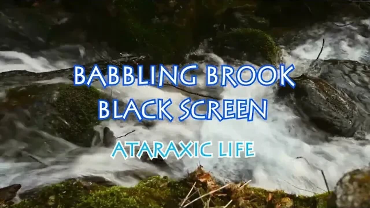 10 Hour of Babbling Brook White Noise - Great for Sleeping, Studying, and More!