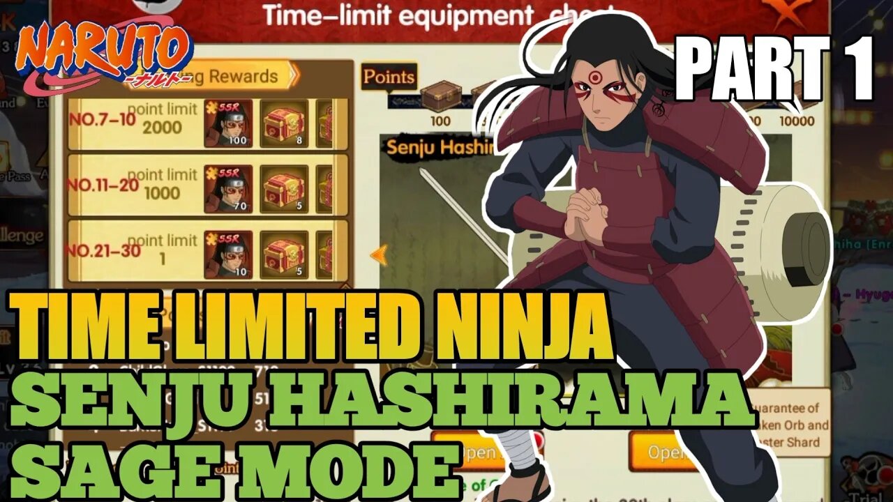 Senju Hashirama Sage Mode Limited Ninja Edisi November II