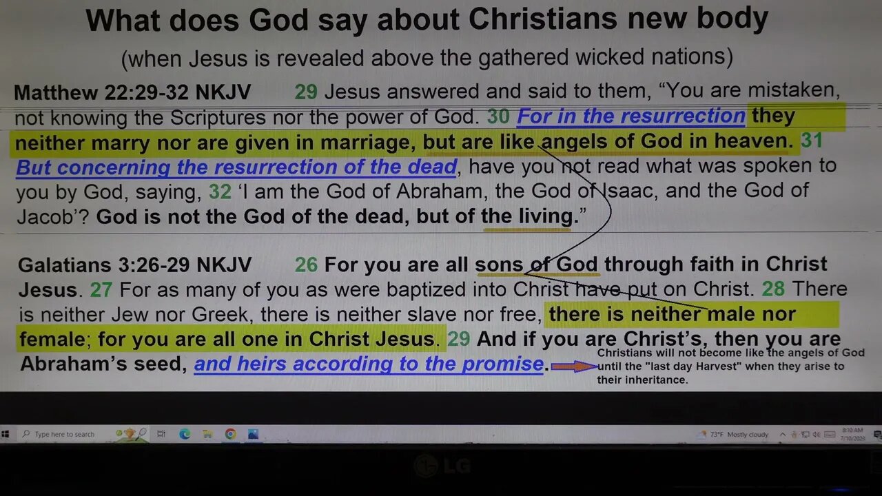 What does God say about Christians new body