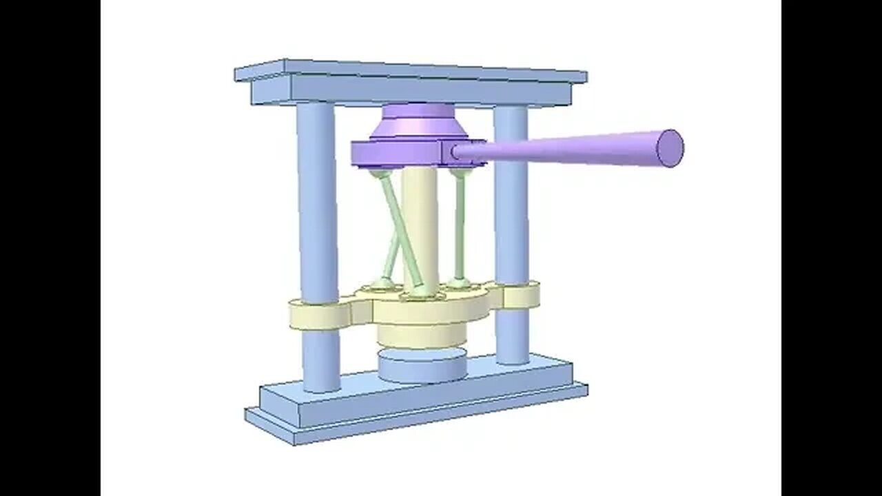 3344 Press using spatial slider crank mechanism