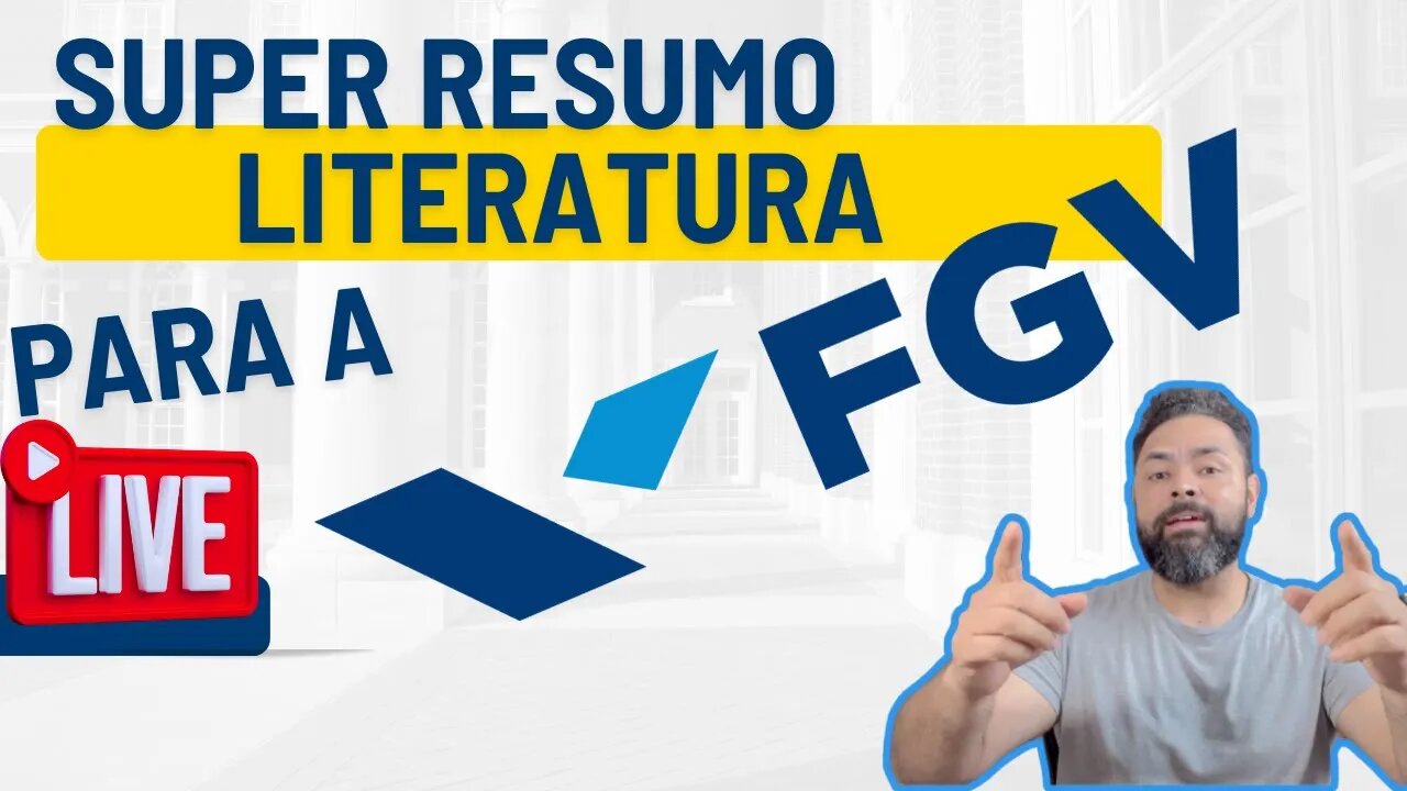 FVG vai cobrar Literatura: super resumo