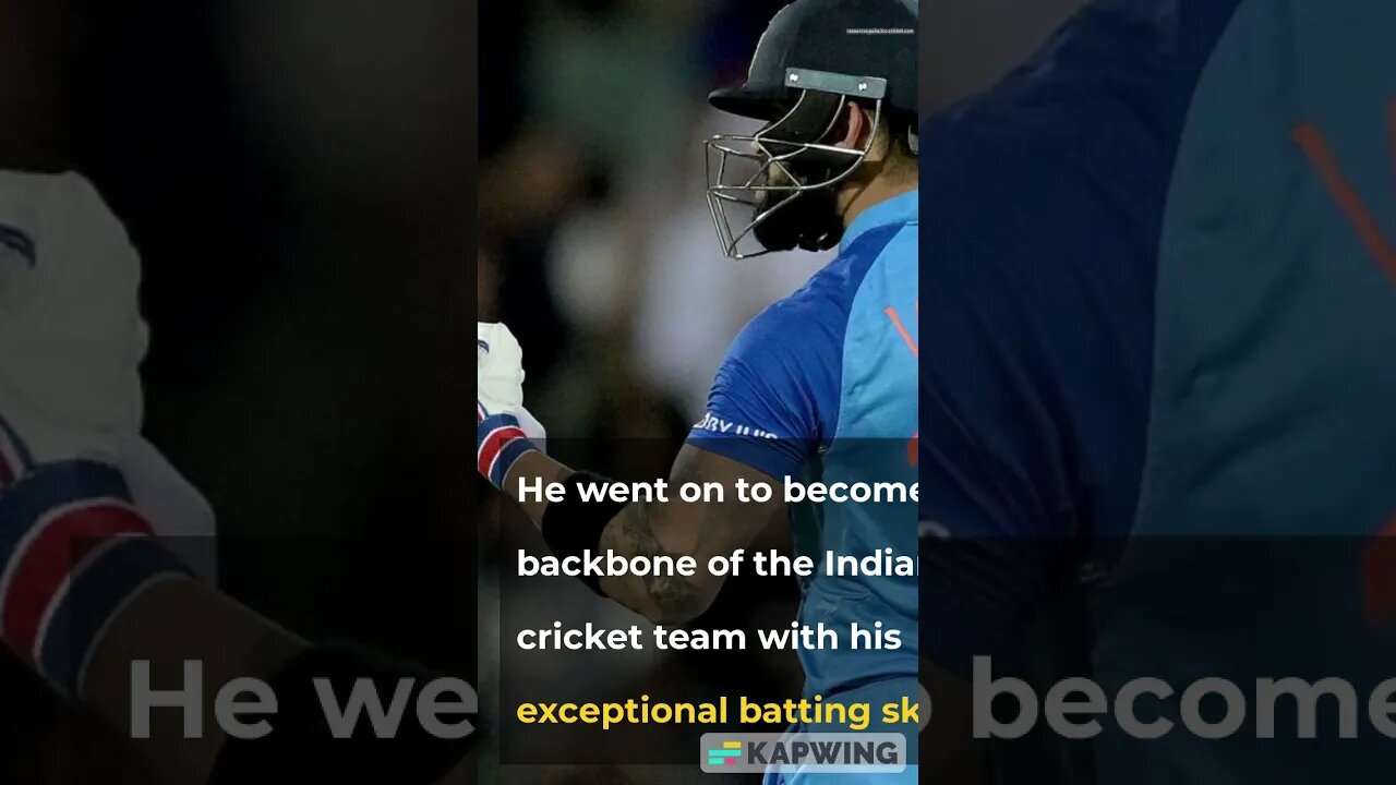 The Phenomenal Journey of Virat Kohli #knowledge #youtube #youtubeshorts #news facts #Virat Kohli