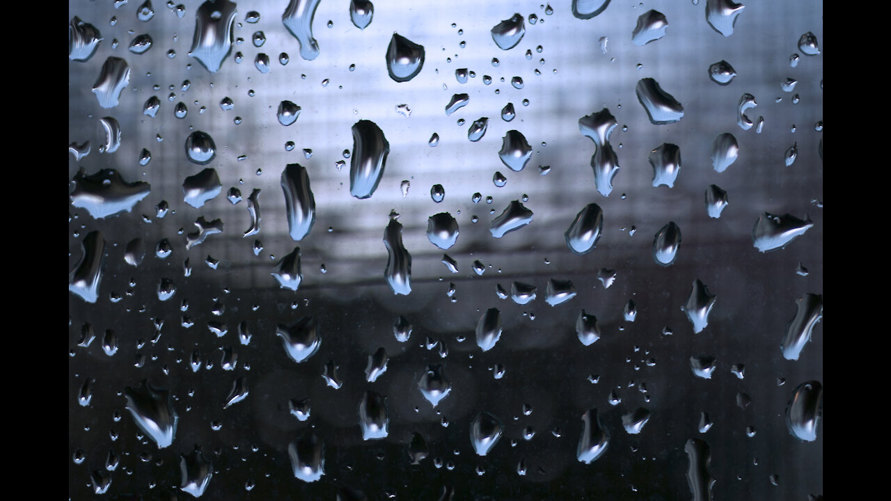 Steady Rain Sounds With Black Screen