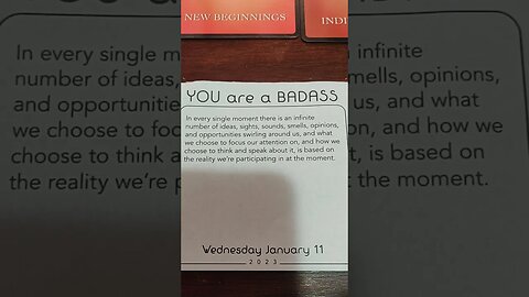 YOU ARE A BADASS - 11/1/2023 #valeriesnaturaloracle #shorts #yourjourney #infinate