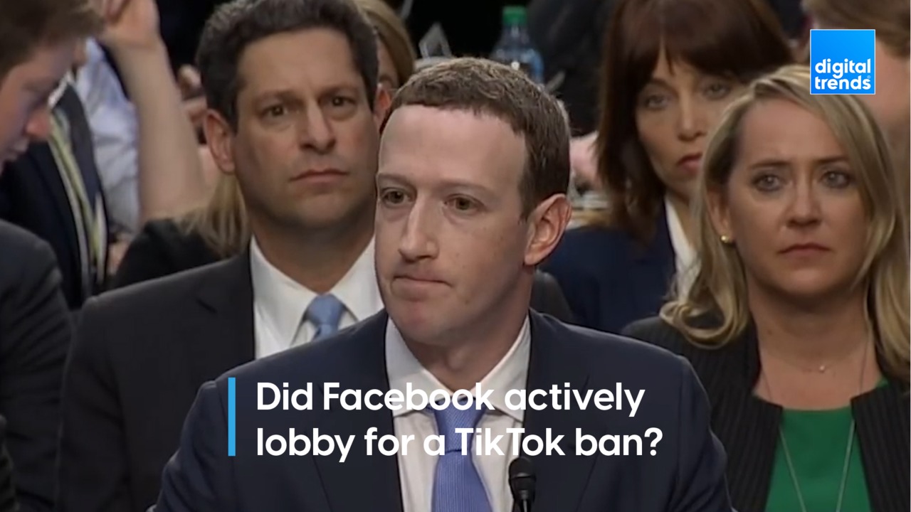 Facebook actively lobbied for a TikTok ban.