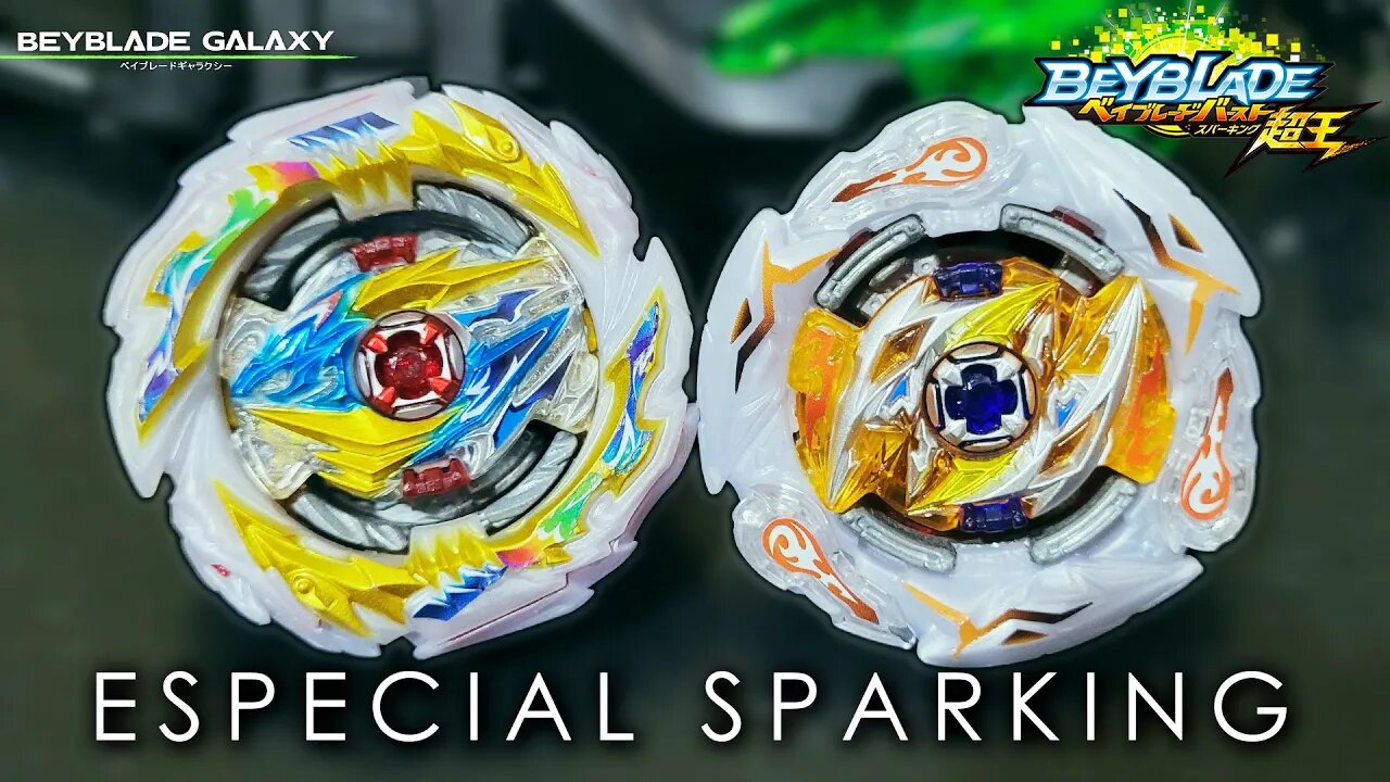 TEMPEST DRAGON .Cm 1A vs GLIDE RAGNARUK .Wh.R 1S (Especial Sparking) - Beyblade ベイブレードバースト