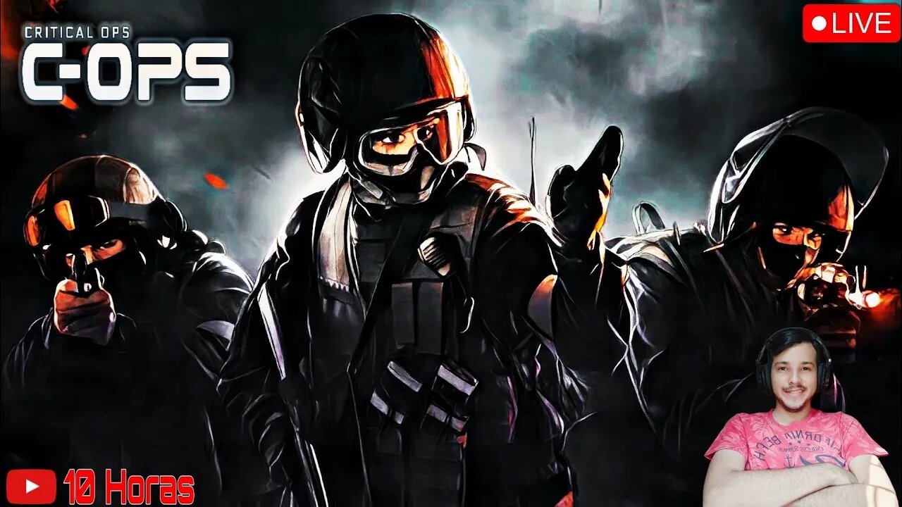 10 HORAS DE LIVE DE CRITICAL OPS - (Casual, Salinha Personalizada) 🕹️JOGANDO COM INSCRITOS