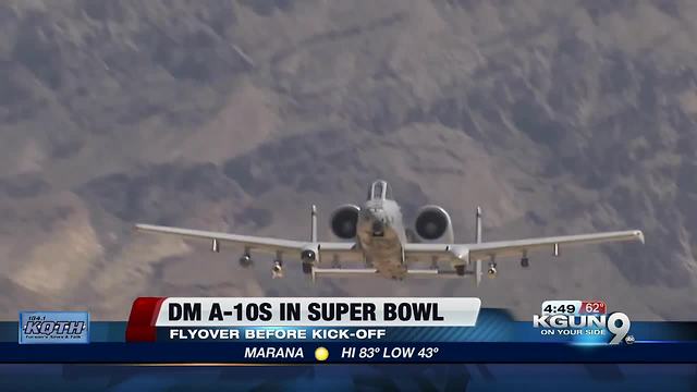 Davis-Monthan A-10 jets part of Super Bowl flyover