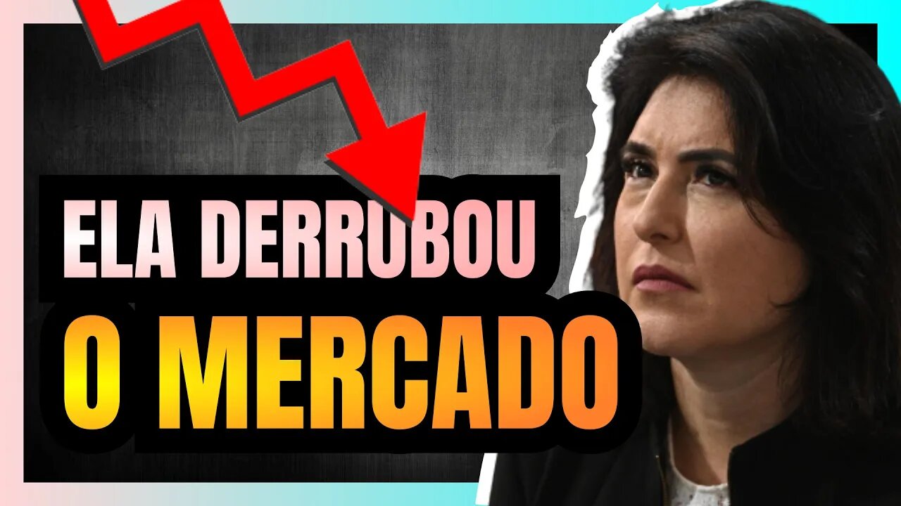 SIMONE TEBET derruba a BOLSA DE VALORES com suas PREVISÕES FURADAS para a economia em 2024