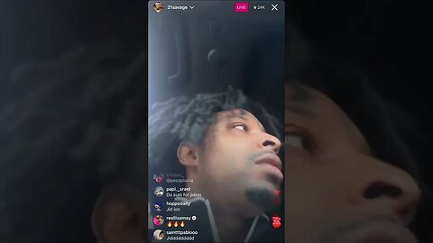 21 SAVAGE IG LIVE: 21 Savage Bumping Music Then Gets Trolled By Jidion (23/04/23)