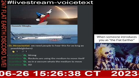 24/7 Flat Earth Discord Channel - RocketMan24 Returns To The Server
