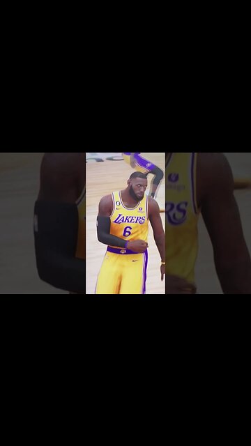 LeBron James was hot I almost missed that layup 😂😆😂😆 #nba2k23 #lakers #lebronjames