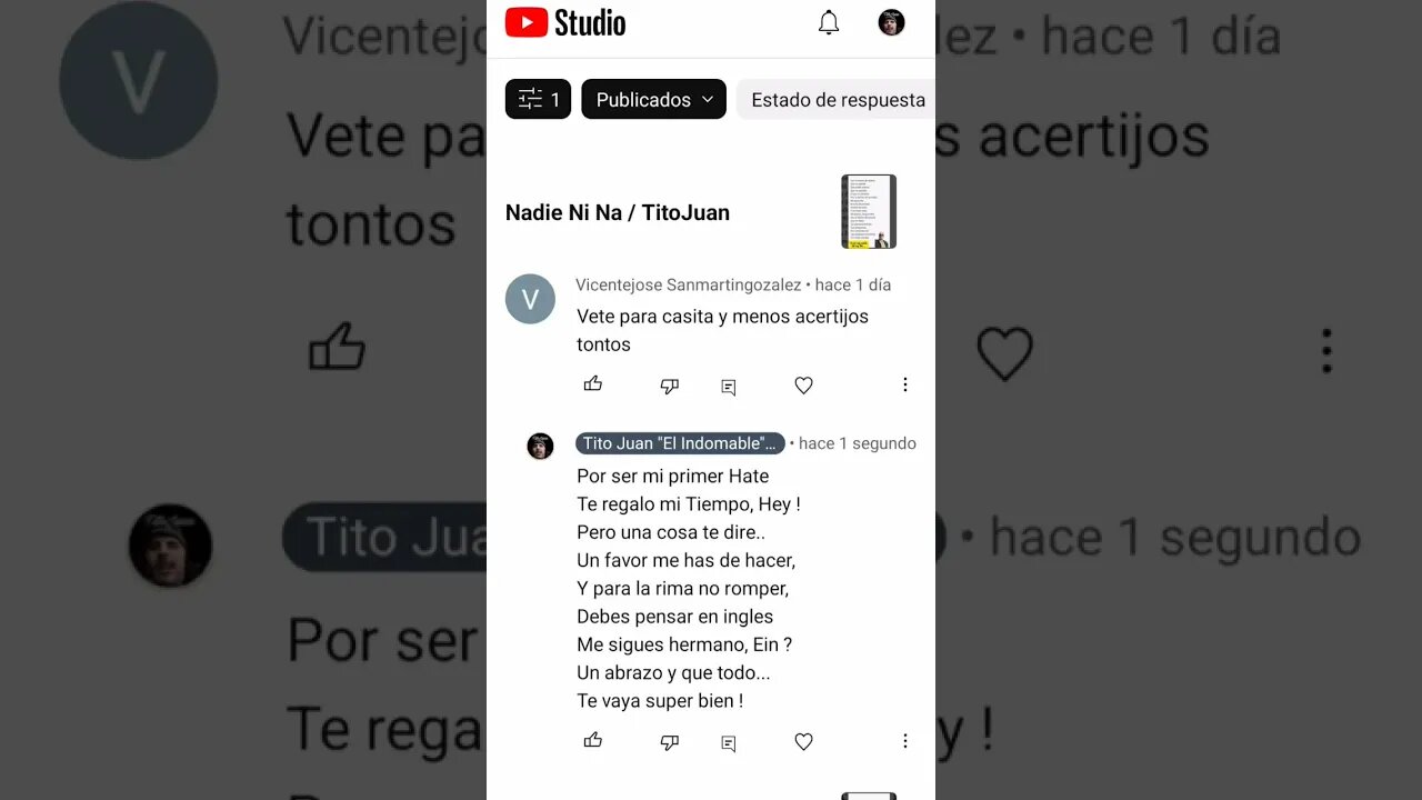Mi primer Hate / TitoJuan