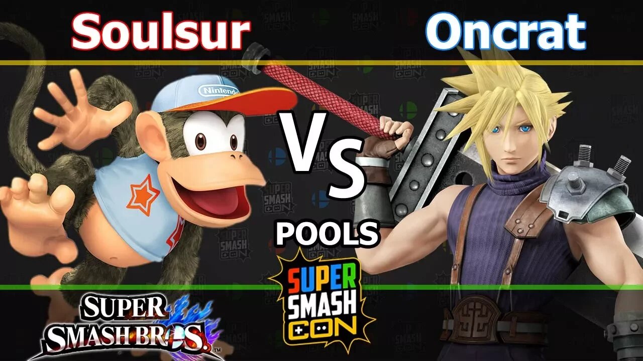 Soulsur (Diddy) vs. Oncrat (Cloud) - Wii U Singles Pools - SSC2017