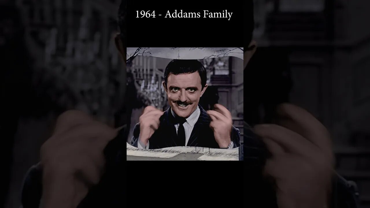 1964 Intro Addams Family in Colors Upscaled and Enhanced by AI Technology