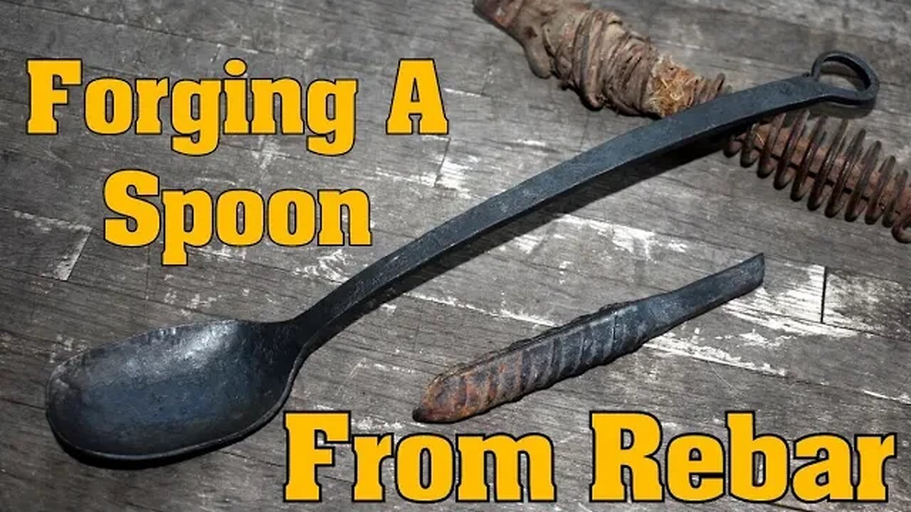 Blacksmithing for beginners: Forging a spoon from scrap rebar