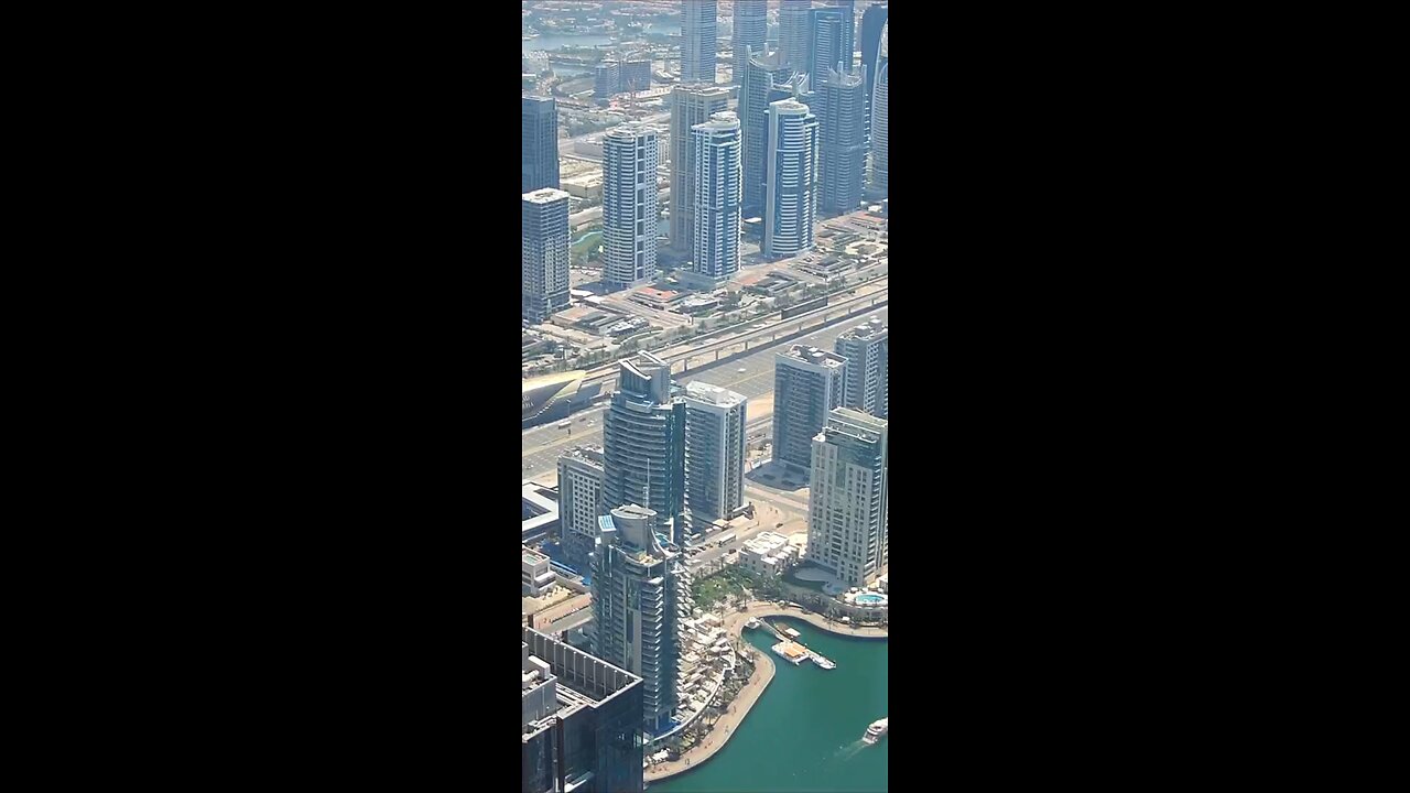 Dubai Marina after thunderstorm