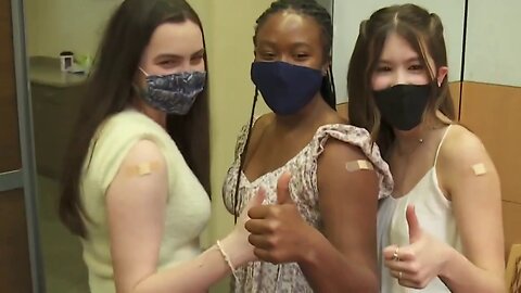 Blast from the past - Teenagers line up to finally get ‘vaccinated’ (2021)