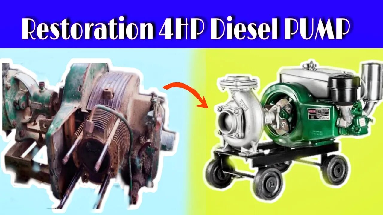 Restoration 4HP Diesel Engine Pump ... Mechanic PP | Usha 4Hp Diesel Engine Pump