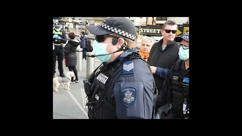 Flinders Street Protest - 4th June 21 - Melbourne, Australia