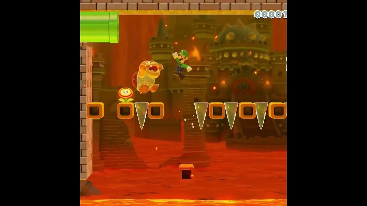 Unique ways to fight boom 6 clip #mariomaker2 #nintendo #smm2