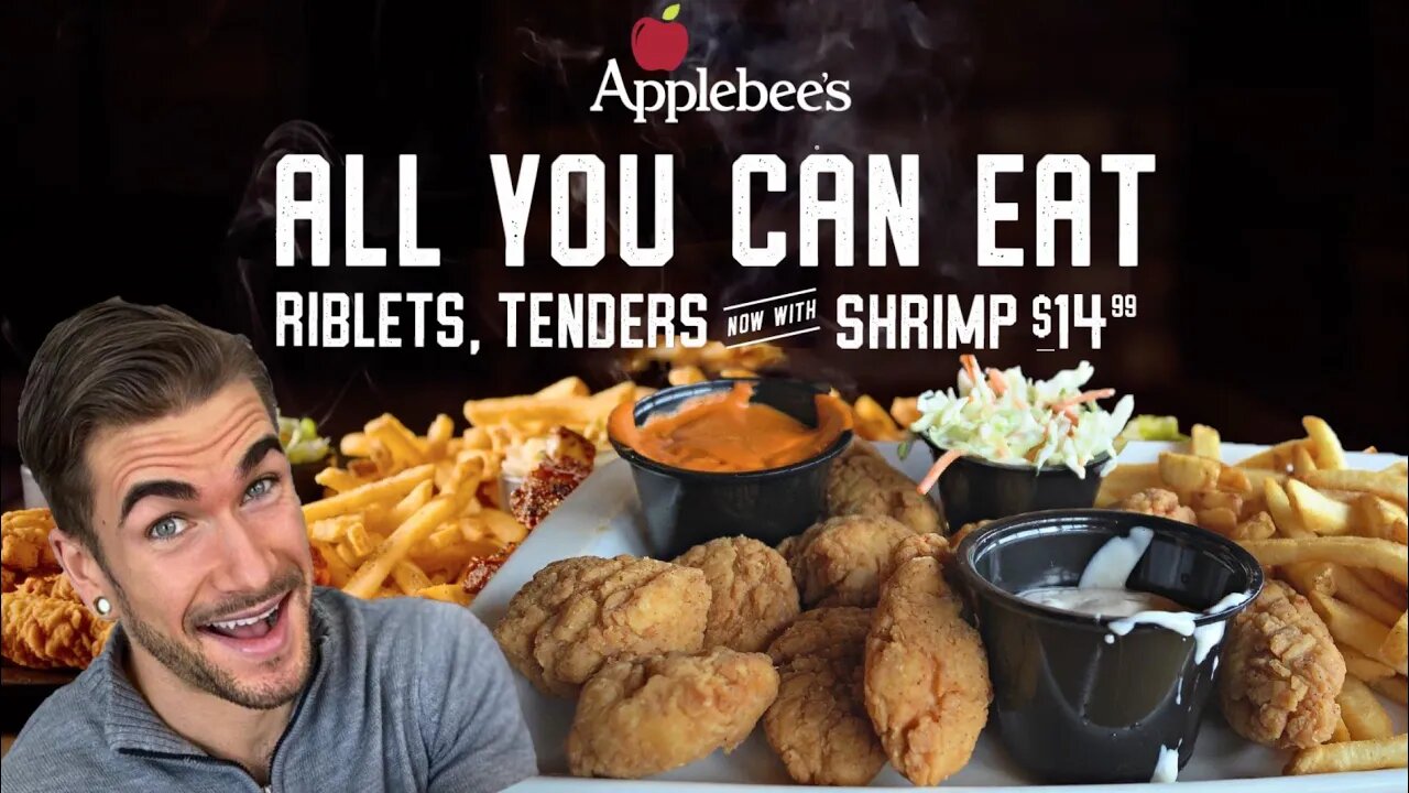 I BROKE APPLEBEE'S ALL YOU CAN EAT (I Can't Believe This Happened) | AYCE Chicken Wings & Shrimp