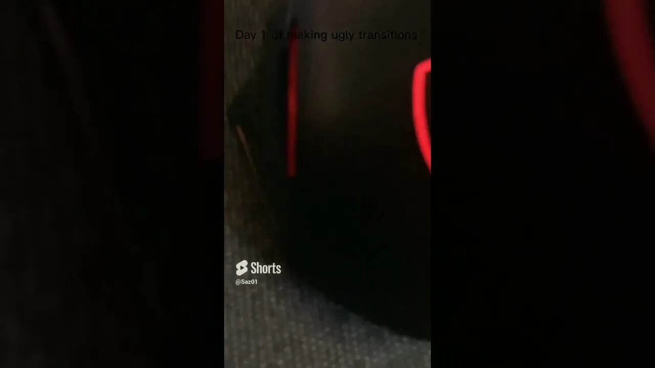 Day 1 of making ugly transitions
