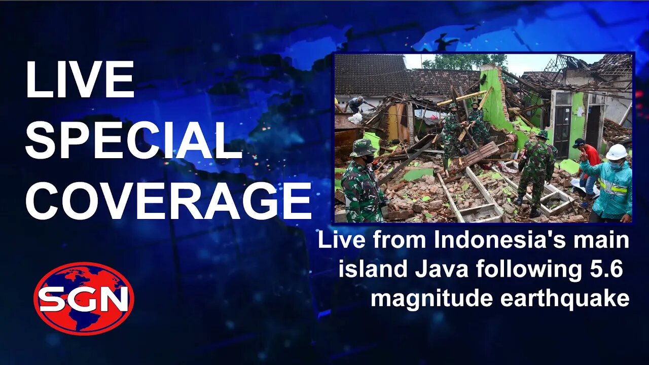 Live from Indonesia's main island Java following 5.6 magnitude earthquake